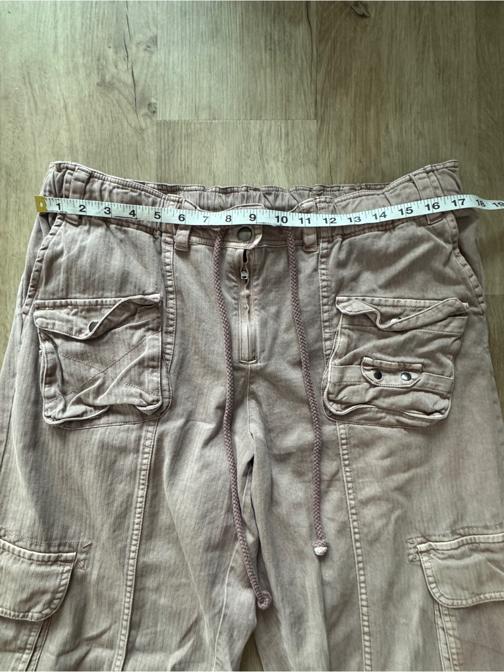 Free People Tahiti Pull-On Cargo Pants In Cashmere Size L - Picture 6 of 11